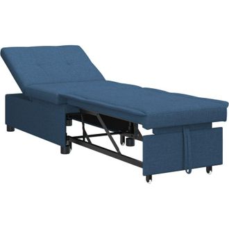 vidaXL Sof&aacute; Cama Azul 194 X 67 X 37 Cm Tela Vidaxl