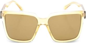 Prada Occhiali da sole squadrati anni 2010 - Giallo