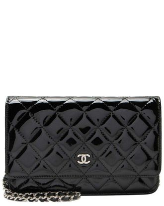Chanel Black Leather Classic Wallet On Chain (Authentic Pre-Loved)