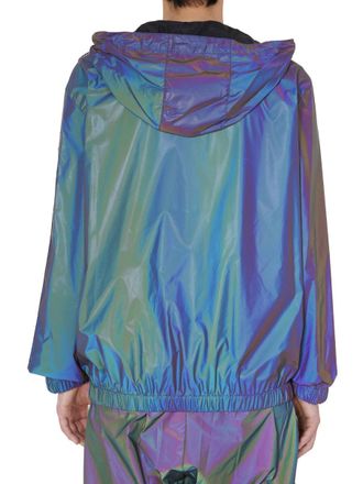 Marcelo Burlon Hooded Polyester Jacket - Black