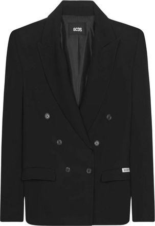 GCDS Gcds, Dames, Jassen, Zwart, Maat: 2XL Viscose