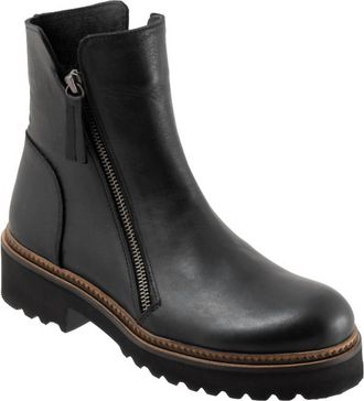 Bueno Womens Ariana Leather Boots In Black