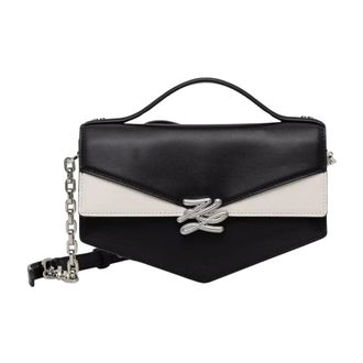 Karl Lagerfeld Dames, Tassen, Zwart, Maat: ONE Size Leer