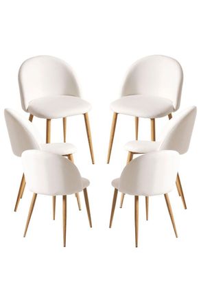 Regalos Miguel Regalos Miguel - Packs Sillas Comedor - Pack 6 Sillas Vint Polipiel - Blanco