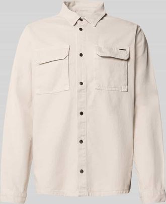 Antony Morato Regular Fit Jeanshemd mit Brusttaschen in Sand, Größe 46