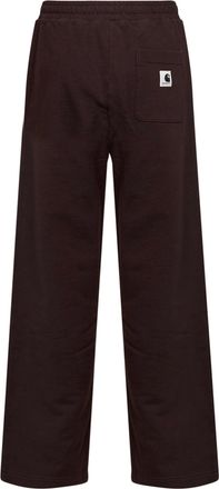 Carhartt Work in Progress Womens Sweatpants Cassie Rosewood Brown Cotton Trousers