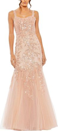 Mac Duggal Corset Detailed Embellished Gown