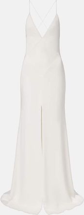 Alex Perry Abito lungo in crêpe di raso
