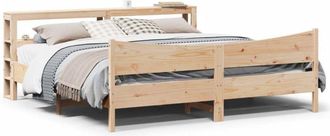 vidaXL Vidaxl - Estructura De Cama Con Cabecero Madera Maciza De Pino 200x200cm