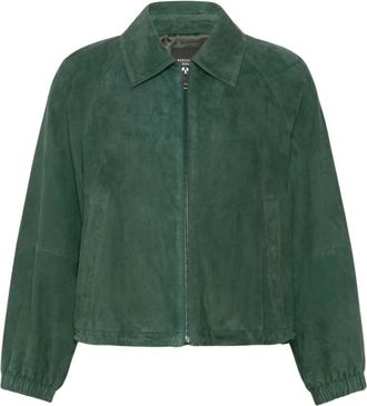 Max Mara Zuppa Jacket - Dames - Jassen - Groen - Maat: 2XS Zijde