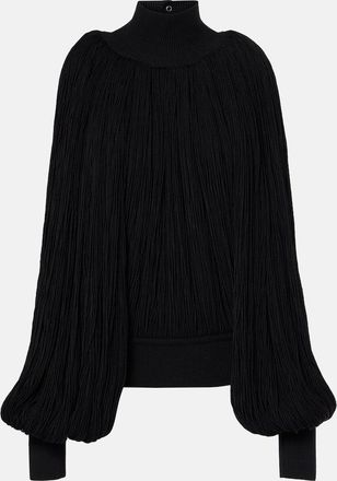 Alaia Fringed wool sweater