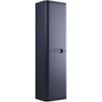 Signature Randers Wall Hung 2-Door Tall Unit 350mm Wide - Matt Indigo