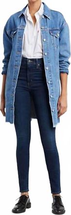 Levi's Mile High Super Skinny High Rise Denim Jeans In Blue