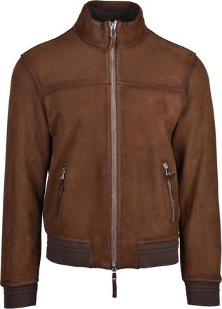 The Jack Leathers Hombre, Chaquetas, Marr&oacute;n, Talla: L