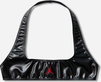 Nike Jordan Women s Mowalola Halter Bra Black / Gym Red