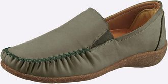 Loretta Slipper LORETTA, Damen, Gr. 36, schilf, Glattleder, Schuhe Slipper