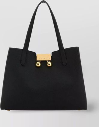 Marni trunkaroo leather shoulder bag