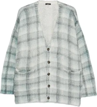 R13 Plaid-pattern Cardigan