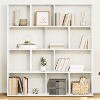 Berkfield Home Book Cabinet White 132x29x141.5 cm Engineered Wood