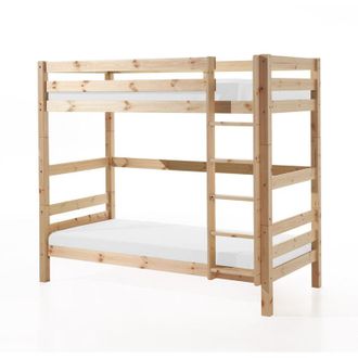 Les Tendances Les Tendances - Letto a castello 90x200 Altezza 180 cm Molla inclusa Vipack Pino - Legno