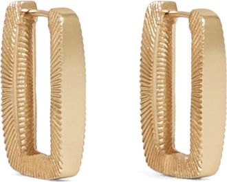 Reiss Grace Graphic Hoop Earrings in Gold Tone at Nordstrom