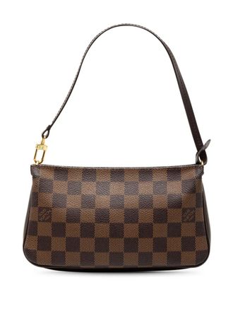 Louis Vuitton 2003 Damier Ebene Navona shoulder bag - women - Calf Leather/Fabric - One Size - Brown