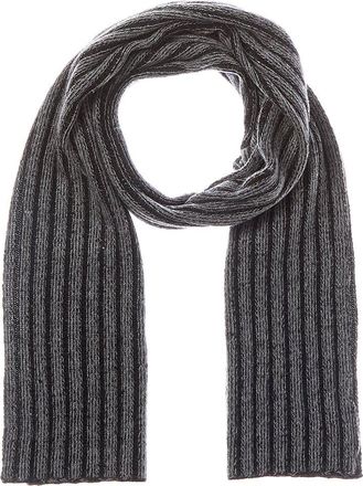 Portolano Cashmere-Blend Ribbed Scarf