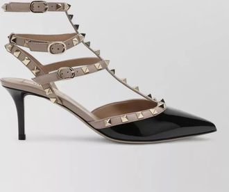 Valentino Garavani patent leather ankle-strap pumps