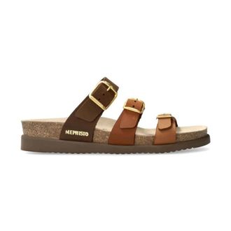 Mephisto Bruine Band Sandaal met SOFT-air Technologie - Dames - Sandalen - Bruin - 35 EU - Leer - Schoenen