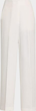 Lafayette 148 New York Thames Wide-Leg Linen Pants