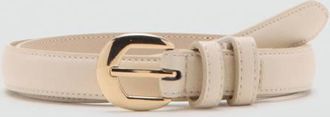 Mango Cintura sottile fibbia grezzo - Donna - XL - MANGO