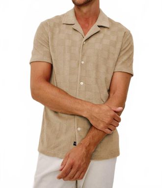 Rails Maverick Short Sleeve Button Down Shirt In Grange Craft Paper