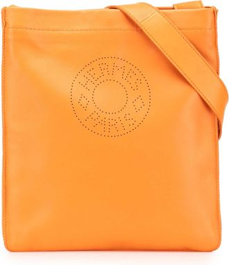Herm&egrave;s Pre-owned Womens Evelyne Shoulder Bag Perforated - Orange Leather - One Size