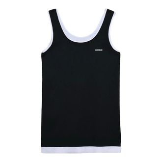 Miu Miu Dames, Tops, Blauw, Maat: XS Zijde
