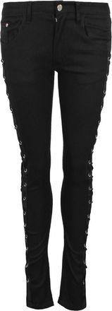 Banned Apparel Banned Corset Lace Up Jeans Gothic Trousers Black