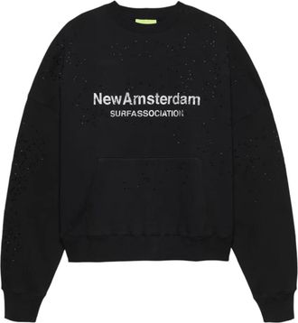 New Amsterdam Surf Association Sweatshirts & Hoodies - Heren - Sweatshirts & Hoodies - Zwart - Maat: XS Katoen