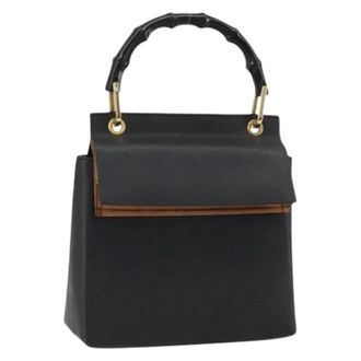 Gucci Pre-owned Vintage Hand Bag - Dames - Pre-owned - Zwart - Maat: ONE Size Leer