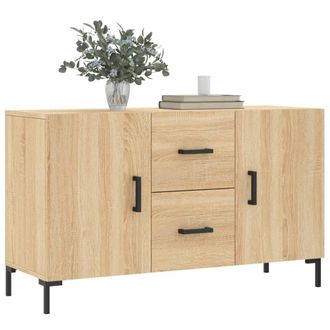 Berkfield Home Sideboard Sonoma Oak 100x36x60 cm Engineered Wood in Light Brown | Size: 100 x 36 x 60 cm
