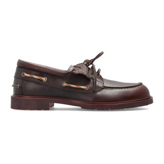Burberry Rogue Leather Schoenen - Heren - Bootschoenen - Rood - 42 EU - Leer - Schoenen
