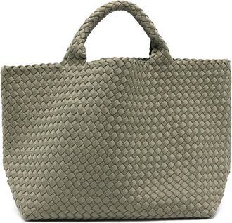 Naghedi medium St. Barths woven tote bag - Groen