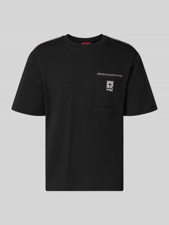 HUGO BOSS Regular Fit T-Shirt aus reiner Baumwolle Modell DARRO in Black, Gr&ouml;&szlig;e XXL