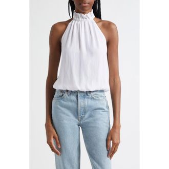 Ramy Brook Rowan Ruffle Collar Sleeveless Top in Ivory at Nordstrom Rack, Size X-Large