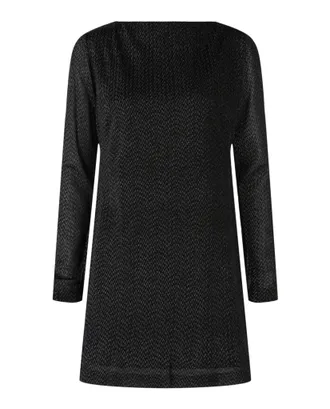 M Missoni Off-The-Shoulder Chevron Mini Dress