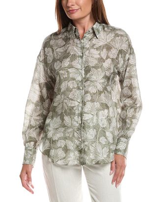 Brunello Cucinelli Silk Button Down Shirt