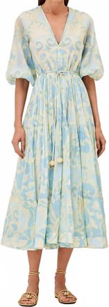 Alexis Vilas Dress In Blue Vine