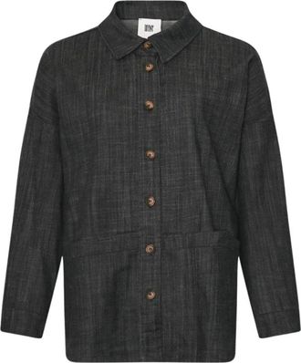 Tiffany & Co. Henny Jacket - Dames - Spijkeroverhemden - Blauw - M/L - Katoen - Overhemden