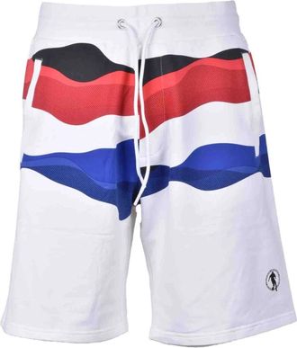 Dirk Bikkembergs Elastaan Katoenen Broek - Heren - Korte Broeken - Wit - M - Katoen - Korte Broeken