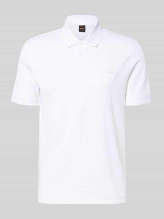 Boss Orange by Hugo Boss BOSS Orange Regular Fit Poloshirt aus reiner Baumwolle Modell INTERLOCK in Weiss, Gr&ouml;&szlig;e XXXL