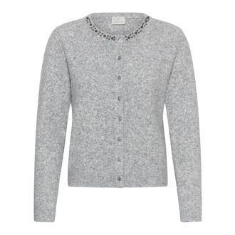 Kaffe KCmaia Cardigan - - Knitwear - Donna - Grigio - M