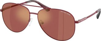 Michael Kors MK1172 PERLEDO 1904E4 Womens Sunglasses Burgundy Size 58